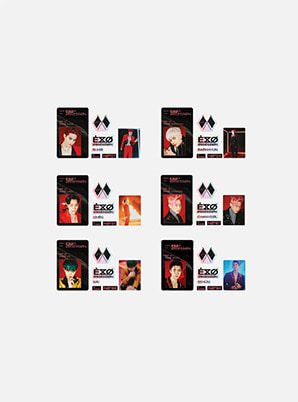 EXO ID CARD + DECO STICKER SET (X-EXO ver.) - OBSESSION