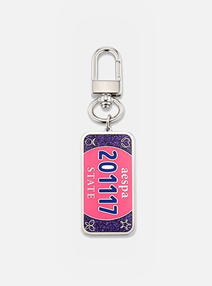 aespa  NUMBER PLATE KEY RING