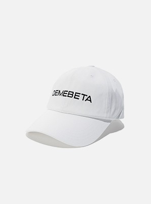 DEMEBETA BASIC LOGO CAP (WHITE/BLACK)