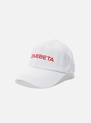 DEMEBETA BASIC LOGO CAP (WHITE/RED)