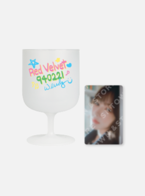 Red Velvet 9th Anniversary DIY Plastic Wine Cup &amp; Photo Card Set