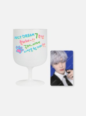 NCT DREAM 7th Anniversary DIY Plastic Wine Cup&amp; Photo Card Set