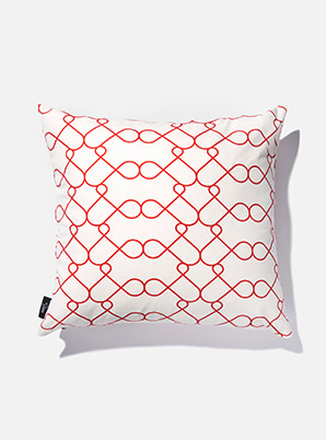 [MD &amp;P!CK] &amp;STORE CUSHION COVER LINE WHITE