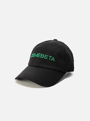 DEMEBETA BASIC LOGO CAP (BLACK/GREEN)