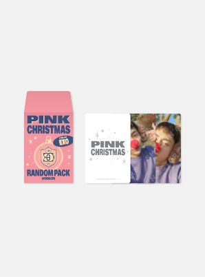 EXO PHOTO CARD RANDOM PACK - 2022 PINK CHRISTMAS