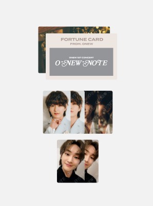 Beyond LIVE - ONEW 1st CONCERT &#039;O-NEW-NOTE&#039; FORTUNE SCRATCH SET (RANDOM)